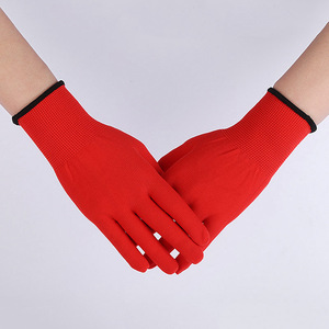 Cotton Safety <b>Gloves</b> 13 Stitches Full Texture Durable General Purpose Work <b>Gloves</b> - Product Image 1