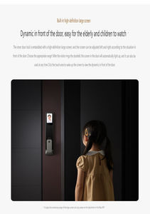 สำหรับ Xiaomi Smart Door Lock G500 ระบบจดจำใบหน้า 3 มิติ พร้อมกล้องวงจรปิดแบบตาแมว ปลดล็อคด้วยลายนิ้วมือ บลูทูธ รหัสผ่าน ใช้งานร่วมกับแอป Mi Home - Product Image 5