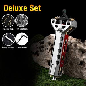 Outdoor Aluminum Slingshot Portable 270g Hollow Core Lightweight for Recreational <b>Shooting</b> & Adventure Resortera - Product Image 3