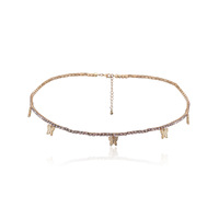 Chaîne de ventre papillon en strass avec chaîne en cristal, bijoux pour femmes, chaîne de ventre en strass N2101111
