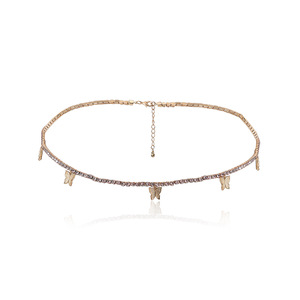 Chaîne de ventre papillon en strass avec chaîne en cristal, bijoux pour femmes, chaîne de ventre en strass N2101111 - Product Image 5