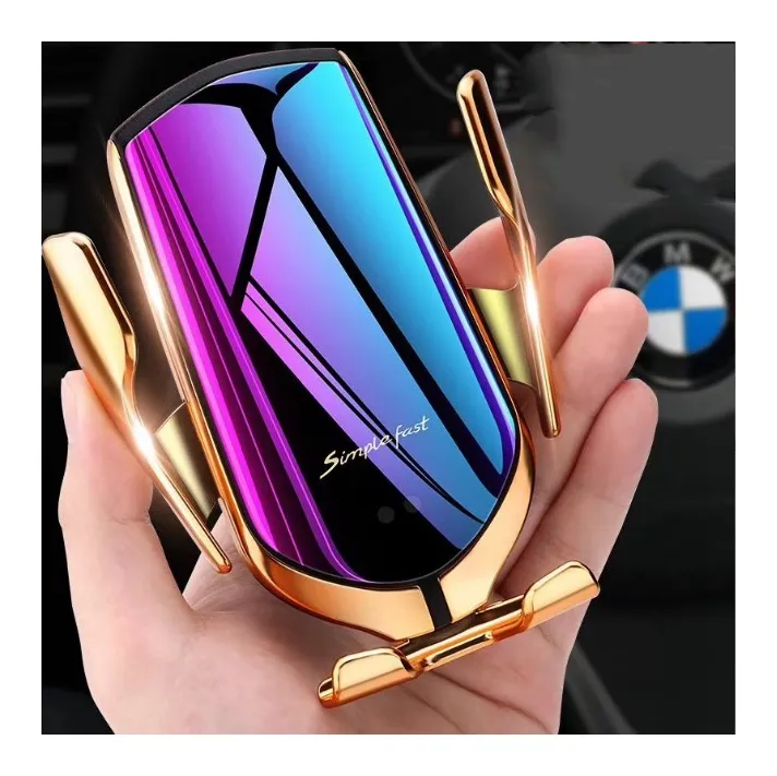 Fast Charging Stand holder Wireless Charger, High suction smart induction wireless charger for car