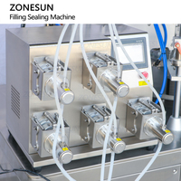 ZONESUN Automatique Singledose Petite Ampoule En Plastique Tube Souple Cosmétique Gouttes Pour Les Yeux Bandes Monodose Remplissage Machine De Scellage
