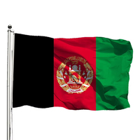 Drapeau afghan promotionnel en gros, bannière personnalisée pas chère, drapeau de l'Afghanistan en polyester