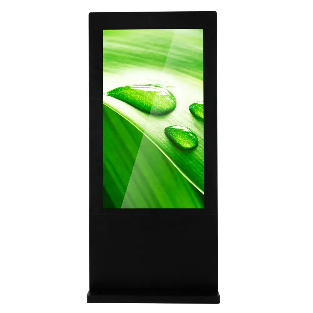55-Zoll-Android-Version WiFi 5G-Netzwerk Wasserdichter kapazitiver Kiosk-Touchscreen für den Außenbereich mit freistehendem Straßen totem der Kamera