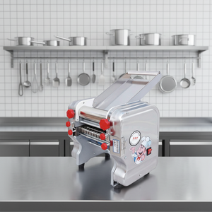 Machine à pâtes commerciale 550W avec lames de nettoyage sans outil en acier inoxydable pour <span class=keywords><strong>restaurant</strong></span>, pâtes fraîches et ramen - Product Image 1