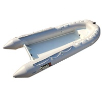 Bateau de dériveur de ponton en caoutchouc de fibre de verre gonflable rigide de nervure de 16 pieds 4.8m 480