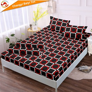 360 °   Parure <span class=keywords><strong>de</strong></span> lit King Size <span class=keywords><strong>de</strong></span> luxe à motif imprimé, drap-housse intégral avec <span class=keywords><strong>traversin</strong></span>, housse <span class=keywords><strong>de</strong></span> couette en microfibre colorée - Product Image 6