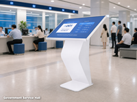 32 Zoll Freistehender Touchscreen-Kiosk Android 13 Selbstbedienungs-Check-in Informationsanzeige mit 10-Punkt-IR