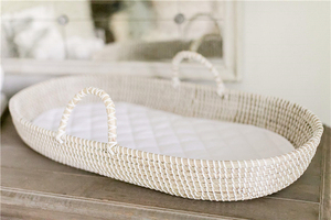 Wholesale Seagrass Baby Toy <strong>Basket</strong> Gift Toys <strong>Moses</strong> Set Straw Cotton <strong>Baskets</strong> <strong>Grey</strong> Storage Changing Pad Corn Rattan Change Rope - Product Image 4