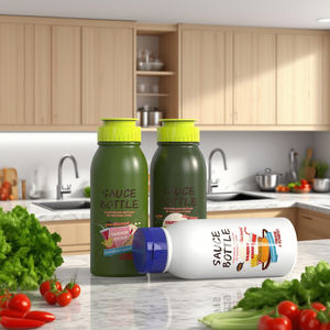 Bouteille à rabat avec étiquette NFC intégrée <span class=keywords><strong>pour</strong></span> la traçabilité des sauces premium, ketchup, mayonnaise, emballage, matériau de qualité alimentaire, prix OEM personnalisé en vrac - Product Image 3