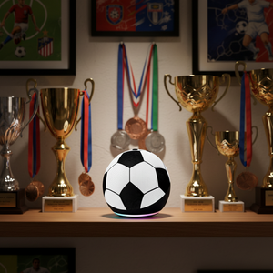 Haut-parleur TWS LED RGB étanche IPX-6 en forme de ballon de football 5.3 avec sortie 15W, design portable en ABS pour utilisation en extérieur Coupe du Monde - Product Image 1