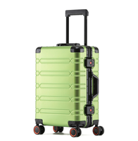 Nouvelle marque personnalisée élégante valise de 20 pouces en aluminium avec construction durable et design moderne 4 roues pivotantes