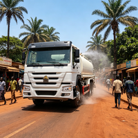 Vente flash : Camion-citerne HOWO 6X4 pour le nettoyage des routes en Afrique, performance stable, grand réservoir d'eau