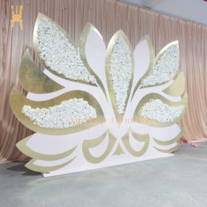 Thiết Kế Mới Nền Đám Cưới Trang Trí PVC + Acrylic Flower Backdrop Tường - Product Image 3