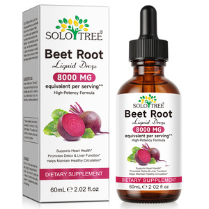 Solotree 60ml tự nhiên hữu cơ củ cải gốc chất lỏng giọt 8000mg củ cải đường chiết xuất chất lỏng bổ sung cho năng lượng & độ bền hỗ trợ - Product Image 2