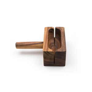 ที่ตัดเบเกิลไม้กระถินพร้อมที่จับ ที่วางตัดขนมปังสำหรับอิงลิชมัฟฟินและเบเกิล - Product Image 6