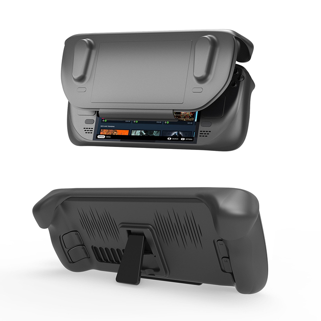 Nice Colors Shockproof TPU Case Cover Shell Cooler Case and Stand for Valve Steam Deck