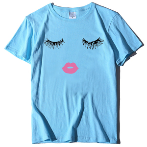 Camisetas con estampado <span class=keywords><strong>de</strong></span> ojos y <span class=keywords><strong>boca</strong></span>, camisetas divertidas para chicas, ropa <span class=keywords><strong>de</strong></span> moda Harajuku, <span class=keywords><strong>Camiseta</strong></span> holgada <span class=keywords><strong>de</strong></span> algodón <span class=keywords><strong>de</strong></span> manga corta holgada <span class=keywords><strong>de</strong></span> verano para <span class=keywords><strong>mujer</strong></span> - Product Image 4