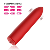 Leistungsstarker 9-Gang Mini-Bullet-Vibrator Wasserdichtes Elektrisches Sexspielzeug für Frauen Vibrierender Klitoris-Nippel-Massager G-Punkt-Stimulator