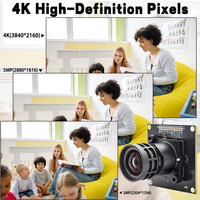 IMX678 USB3.0 Kamera Modülü 8MP 60FPS Web Kamerası Kartı Düşük Aydınlatmalı Tak Çalıştır, Makine Görüşü için 2.8/4/6/8mm M16 Montaj Lensli