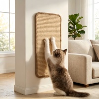 Tapis à gratter pour chat en sisal naturel extra épais, antidérapant, sans éclats, protection des meubles, logo personnalisé, OEM, ODM, plusieurs tailles