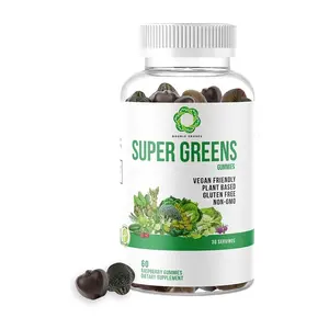 Сверхзеленые смешанные мармеладки с незаменимыми витаминами, натуральный аромат малины, поддерживает пищеварительную печень и иммунные функции