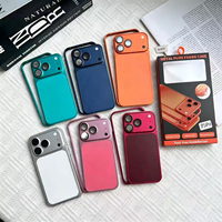 Coque de protection en métal avec cadre en alliage d'aluminium et film arrière 2-en-1, colorée, pour téléphones mobiles, transformant votre appareil en 18 Pro Max