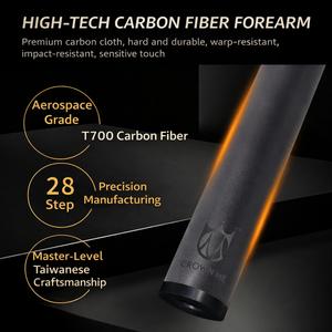 Professioneller Turnier-Qualität Billardqueue mit Carbonfaser-Schaft und 12,5mm Spitze für Profispieler - Product Image 5