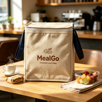 Sac de livraison isotherme personnalisé grande taille en non-tissé, sac à gâteaux isolé en feuille d'aluminium, sac isotherme étanche pour restaurant