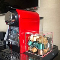 Boîte de rangement pour dosettes de café et sachets de thé en acrylique, support de capsules pour comptoir, pour la station café de la cuisine