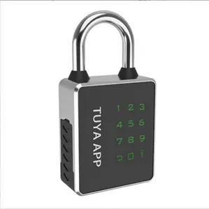 High Security IP65 Waterproof Digital Password Card NFC Tuya App Smart Electronic Padlock With Key