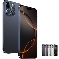 Smartphone OEM I16 Pro Max 5G débloqué en gros, version américaine, espagnol, anglais, français, 108MP, CDMA, écran LED 6,7 pouces, 7800mAh