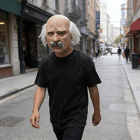 Masque de zombie sanglant Ola Man pour Halloween et Noël, masque de clown Ghoul, masque d'horreur réaliste en latex pour film, accessoires de fête pour le corps, drôle et effrayant