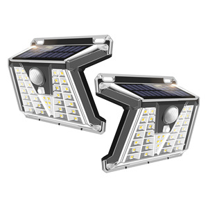 Solar Powered Outdoor Wall <b>Light</b> 50000 Hours Lifespan With Motion <b>Sensor</b> Waterproof For Courtyard Garden Lighting - Product Image 1