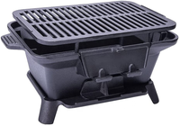 2024 vente chaude gril de barbecue en fonte antiadhésif pré-assaisonné pour le camping gril de charbon de bois durable portable style moderne