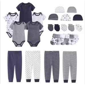 Conjunto <span class=keywords><strong>de</strong></span> 24 trajes como en la imagen para bebé, mono <span class=keywords><strong>de</strong></span> color sólido + sombrero + calcetines + guantes + Pantalones, mono <span class=keywords><strong>de</strong></span> <span class=keywords><strong>bienvenida</strong></span> para bebé recién nacido - Product Image 6