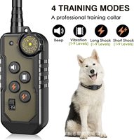 Tragbarer Handheld-Sender mit Komplettzubehör-Set, Humanes Hundeverhaltens-Trainingsequipment, Multifunktionales Hundetrainings-Schockhalsband