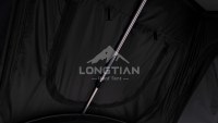 Carpa de techo triangular de aluminio con techo rígido premium para acampar, viajar en todoterreno, aventuras al aire libre.