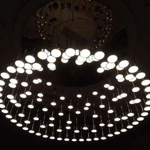 Lámpara de Araña LED de Estilo Moderno y Lujoso con 50 Cristales de Acero, 90 Luces Nórdicas, <span class=keywords><strong>Cristal</strong></span> Personalizado para Bodas y Cafeterías, Lámpara Nórdica - Product Image 6