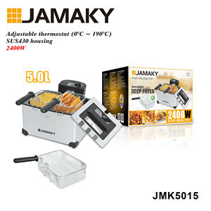 Friteuse à double panier à économie d'énergie, <span class=keywords><strong>moteur</strong></span> 2400W, technologie de chauffage efficace - Product Image 5
