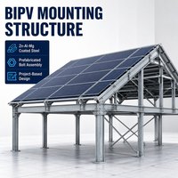 Structure de Canopée sur Mesure pour Projets - Cadre en Acier Revêtu de Zn-Al-Mg pour Allées Couvertes et Toitures de Petits Ateliers - BIPV Commercial