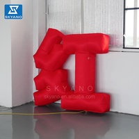 Personnalisation de texte gonflable ballon de lettres 3D panneau publicitaire panneau d'affichage signe ballon de lettres de mot de texte gonflable