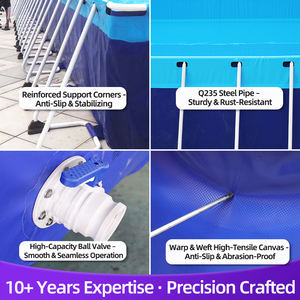 Grande <span class=keywords><strong>piscine</strong></span> familiale en PVC, facile à assembler et démontable - Product Image 2