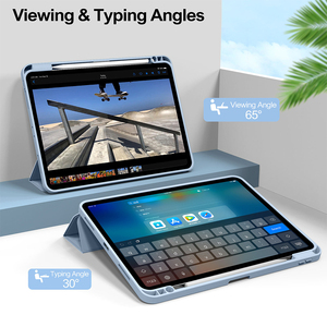 <span class=keywords><strong>เคส</strong></span>แท็บเล็ตแบบมีที่ใส่ดินสอ พร้อมขาตั้ง วัสดุหนัง PU และ TPU ป้อง<span class=keywords><strong>กัน</strong></span>สำหรับ <span class=keywords><strong>iPad</strong></span> <span class=keywords><strong>Pro</strong></span> <span class=keywords><strong>11</strong></span> ให้สัมผัสเหมือนผิวเด็ก - Product Image 3