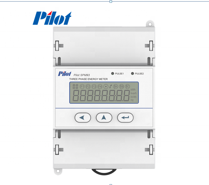 Трехфазный прибор PILOT SPM93 5(6)A Via CT Modbus din rail kwh meter RS485 serial, Modbus-RTU