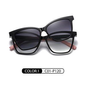 Gafas de Sol Polarizadas DOISYER Light TR90 para Conductor, Nuevo Diseño con Clip Magnético, Color Gris Rosa, Protección UV, Europa y América - Product Image 3