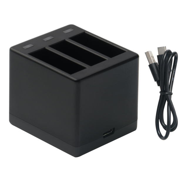 KAMPHO New 3 Channels Chargers for GoPro Hero 5 6 7 Action Camera Accessories AHDBT-501 Batteries Charging Hub