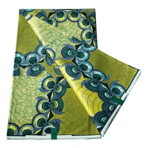 Vàng 2023 thật sáp ankara phi Khối Sáp in vải 100% cotton Nigeria wrapper in mô hình