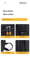 Sac à dos d'affaires antivol grande capacité, étanche, pour étudiants, personnalisable, pour ordinateur portable 15,6 pouces, en polyester, pour hommes, Noël